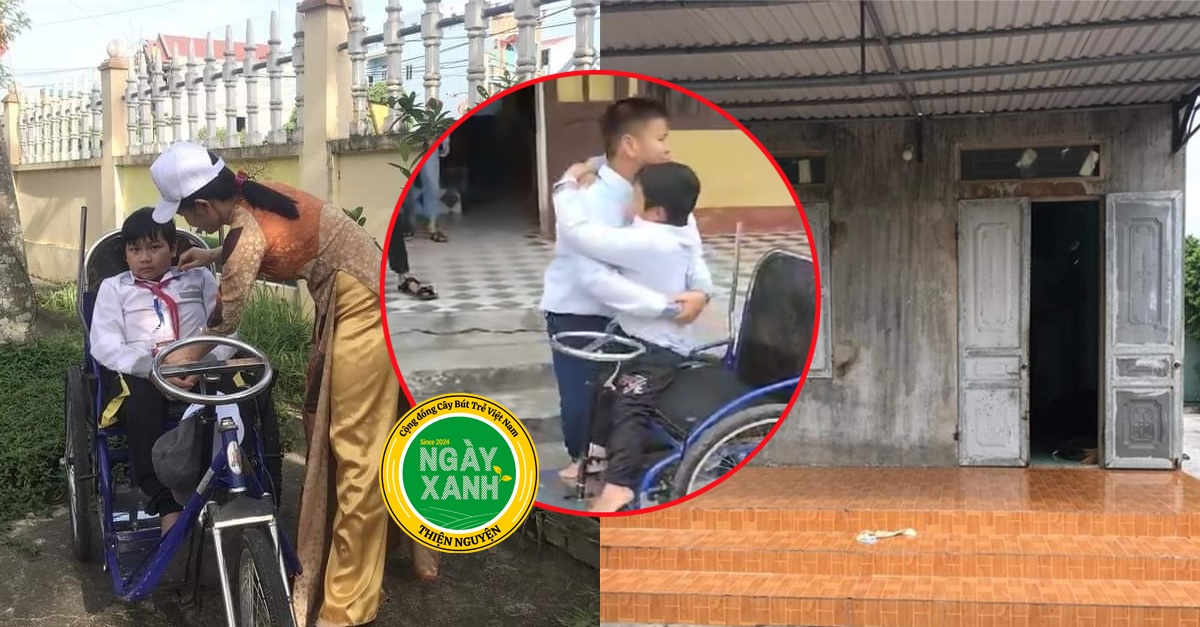 Em là Bùi Bảo Duy lớp 6D, trường THCS Minh Thuận (Vụ Bản, Nam Định). Duy bị liệt bẩm sinh do chệch cột sống lưng, ngày nhỏ phải mổ thoát vị màng não tủy