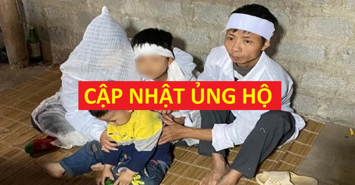 Cập nhật các trợ giúp, ủng hộ, giúp đỡ từ cuộc vận động kêu gọi Mẹ bị tử vong do tai nạn, 3 đứa trẻ mồ côi bên người bố tật nguyền.