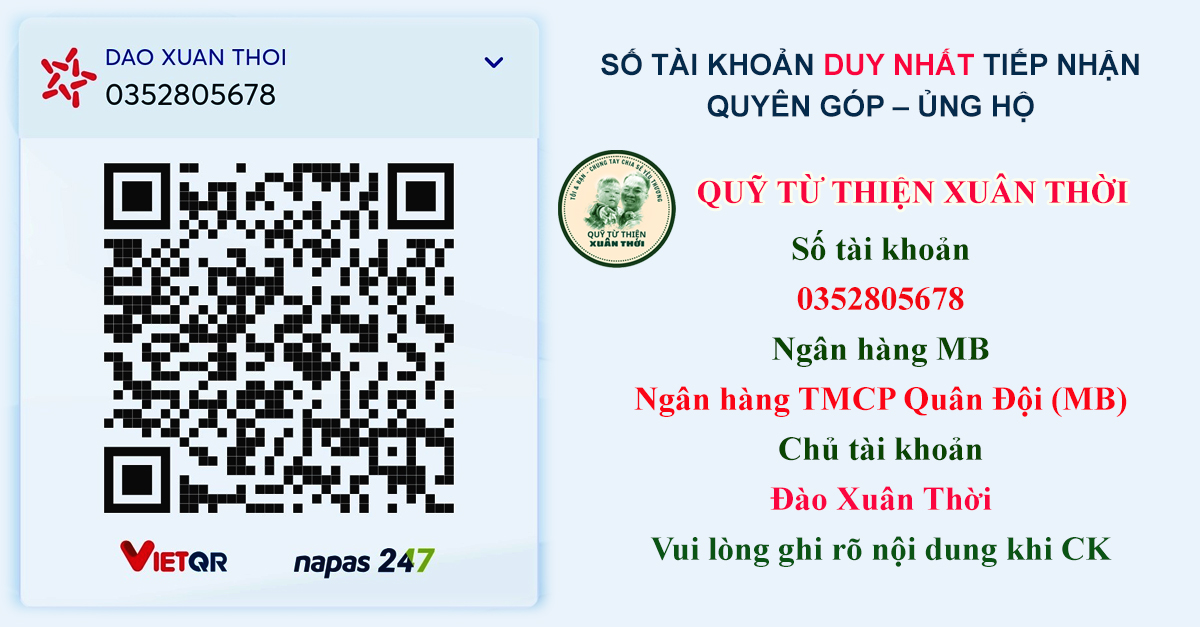 Quỹ từ thiện Xuân Thời là hoạt động thiện nguyện của Nhà báo Xuân Thời (Nhà báo Ngự Miêu) cùng bạn bè và các cộng sự